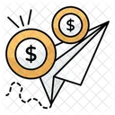 Aviao De Papel Papel Dobravel Comunicacao Ícone