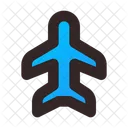 Avion Vuelo Modo Icono