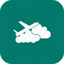 Avion Nube Icono
