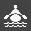 Aviron Personne Kayak Icône