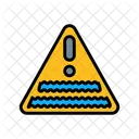 Aviso Perto Contaminado Ícone