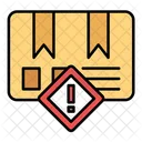 Aviso De Pacote Alerta De Pacote Aviso De Produto Icon
