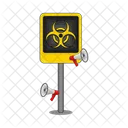 Aviso De Risco Biologico Alerta Seguranca Icon