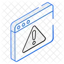 Aviso Do Site Alerta Do Site Problema No Site Ícone