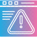 Navegador De Aviso Erro Mensagem De Aquecimento Ícone