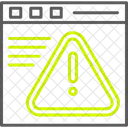 Navegador De Aviso Erro Mensagem De Aquecimento Ícone