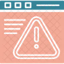 Navegador De Aviso Erro Mensagem De Aquecimento Ícone