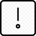 Quadrado De Aviso Aviso Alerta Ícone