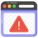 Cuidado Na Web Aviso Na Web Alerta Na Web Ícone