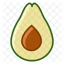 Avocado Fruit Fit Icon