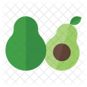 Avocado Organic Vegetarian Icon