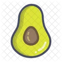 Avocado Avacado Saturated Icon