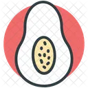 Avocado Half Pear Icon