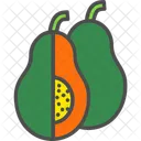 Avocado Cut  Icon