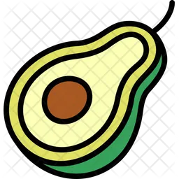 Avocado Half Cut  Icon