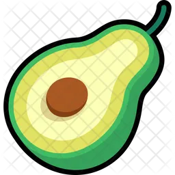 Avocado Half Cut  Icon