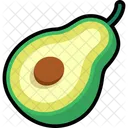Avocado Half Cut  Icon
