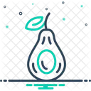 Avocado Half Fruit Icon