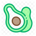 Cut Avocado Protein Icon