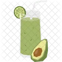 Avocado Lime Smoothie Detox Beverage Icon