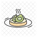 Avocado Toast Color Icon