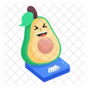 Avocado Weight Cute Avocado Avocado Emoji Icon