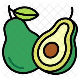 Avocado-with-half-cut  Icon
