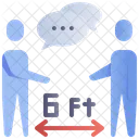 Avoid Close Contact  Icon
