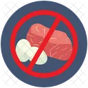 Avoid Consuption Raw Meat Icon