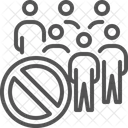 Crowd Social Distancing Group Of People Icon