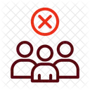 Avoid Crowds Coronavirus People Icon
