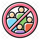 Avoid Crowds Coronavirus Virus Icon