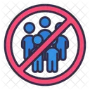 No Group Crowded Icon