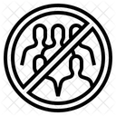 Avoid Crowds Covid Coronavirus Icon