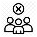 Avoid Crowds No Crowd Coronavirus Icon