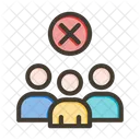 Coronavirus People Distance Icon