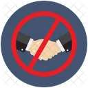 Avoid Hand Shaking No Hand Shake Avoid Touching Icon