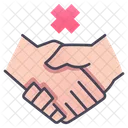 Handshake No Disease Icon