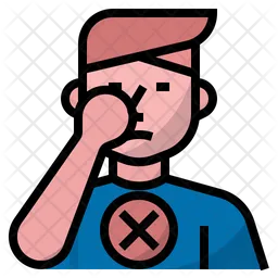 Avoid touching eyes nose and mouth  Icon