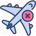 Corona Virus Plane Crowd Icon
