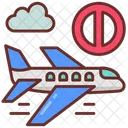 Avoid Traveling Traveling Banned No Flights Icon
