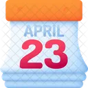 Avril Calendrier Date Icône
