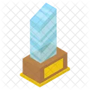 Glass Award Glass Certificate Glass Trophy Icon