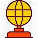 Award Globe Golden Icon