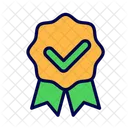 Award Checkmark Badge Icon