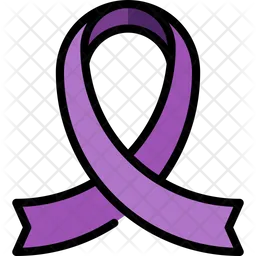 Awareness Purple Ribbon  Icon