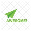 Awesome Work Sticker Icon