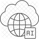 Aws Ai Thinline Icon Icon