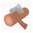 Axe Tool Wood Icon