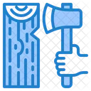 Axe Woodcutter Wood Icon